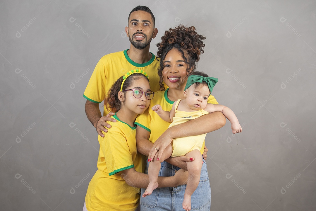 Família torcedora do brasil copa do mundo