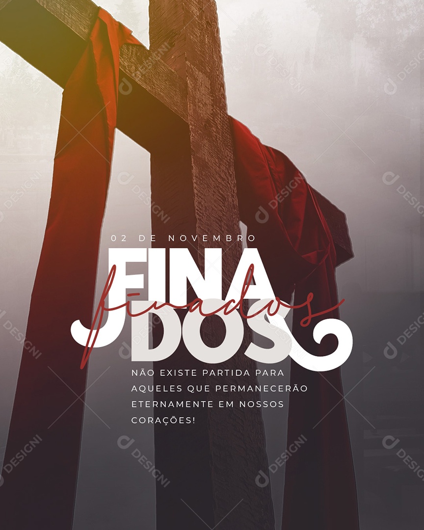 Não Existe Partida Dia de Finados Social Media PSD Editável