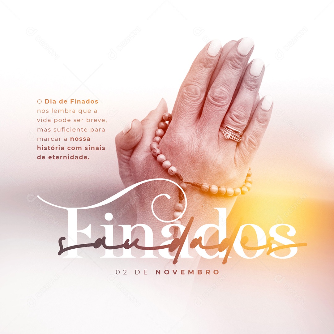 A Vida Pode Ser Breve Dia de Finados Social Media PSD Editável