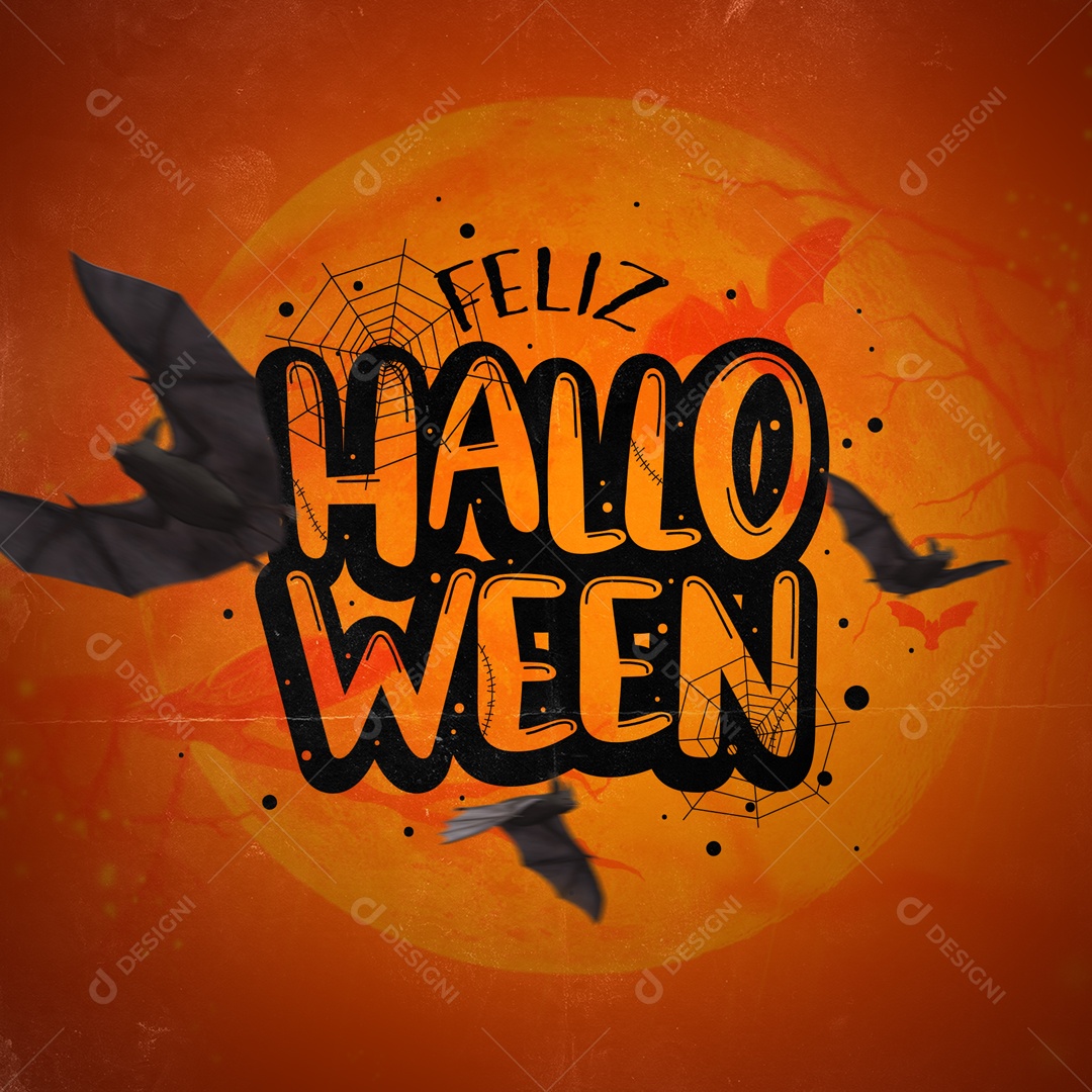 Feliz Halloween Dia das Bruxas Hamburgueria Social Media PSD Editável