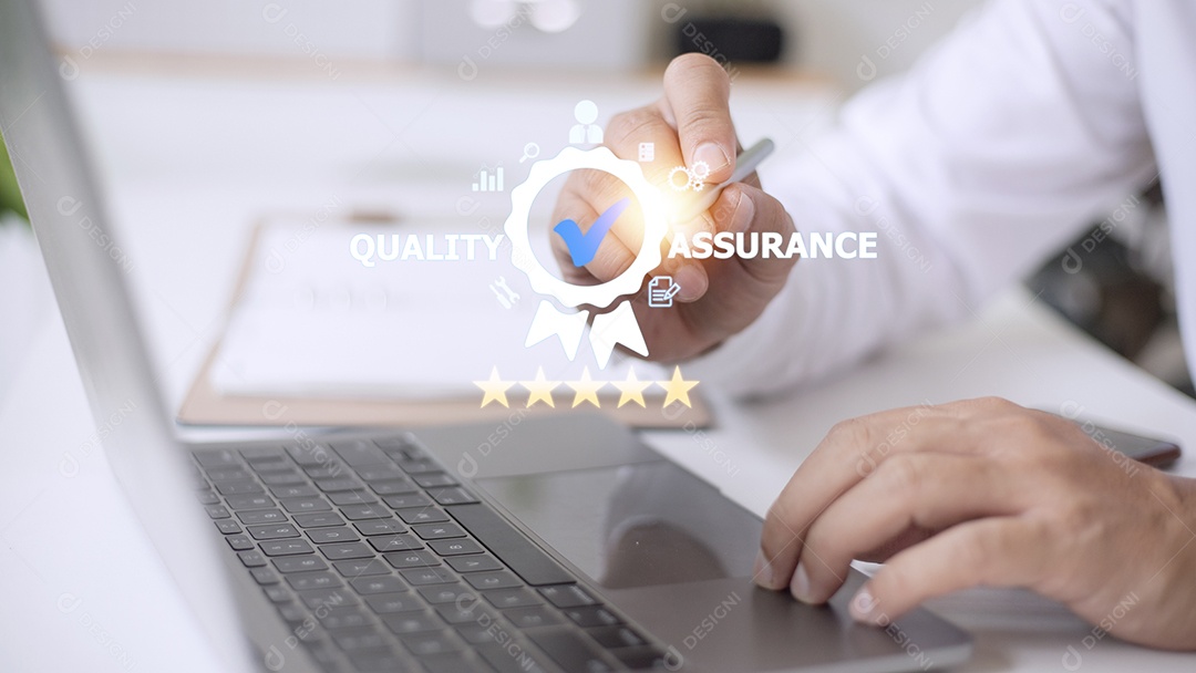 Garantia de serviço de garantia de qualidade conceito de tecnologia