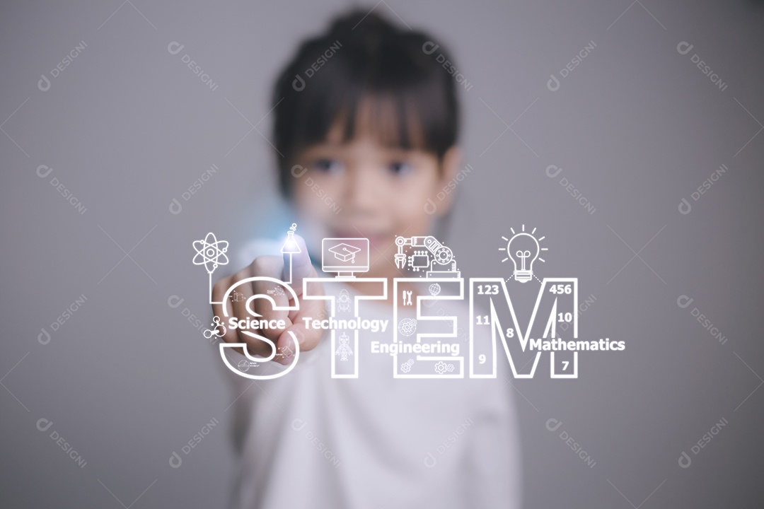 Conceito de educação STEM, STEM. Ciência Tecnologia Tapete Engenharia