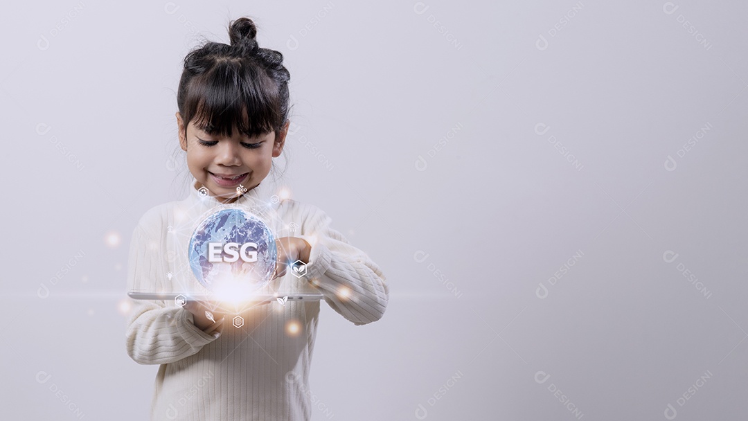 Conceito de tecnologia ambiental. Tecnologia verde. Educação da criança. Metas de desenvolvimento sustentável.