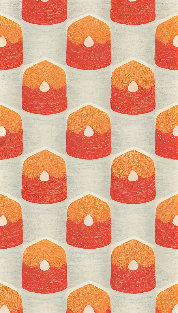 Padrão sem emenda abstrato aquarela sobre textura de papel postal