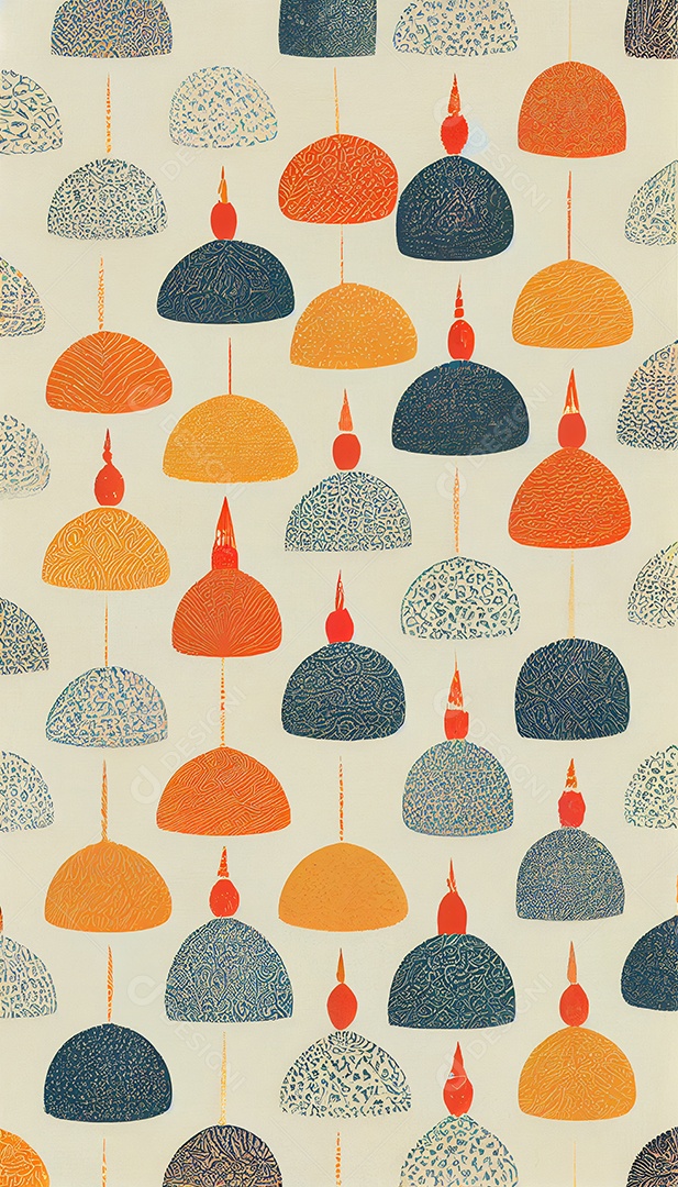 Padrão de ikat sem costura em estilo escandinavo. Minimalismo