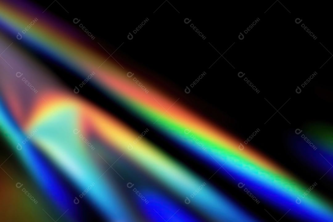 Objetos de néon em um fundo preto