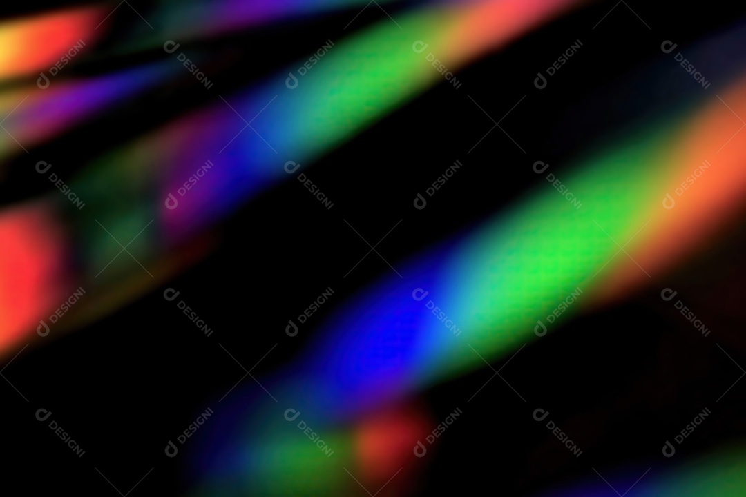 Objetos de néon em um fundo preto