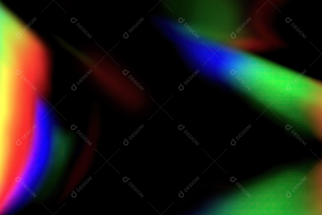 Objetos de néon em um fundo preto