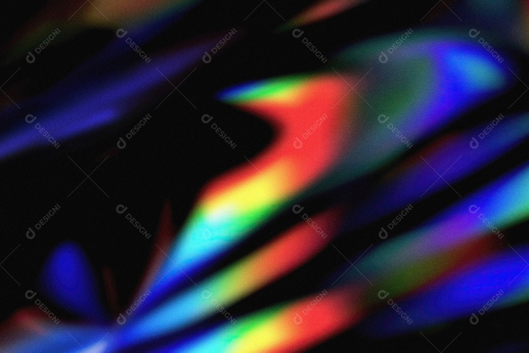 Objetos de néon em um fundo preto