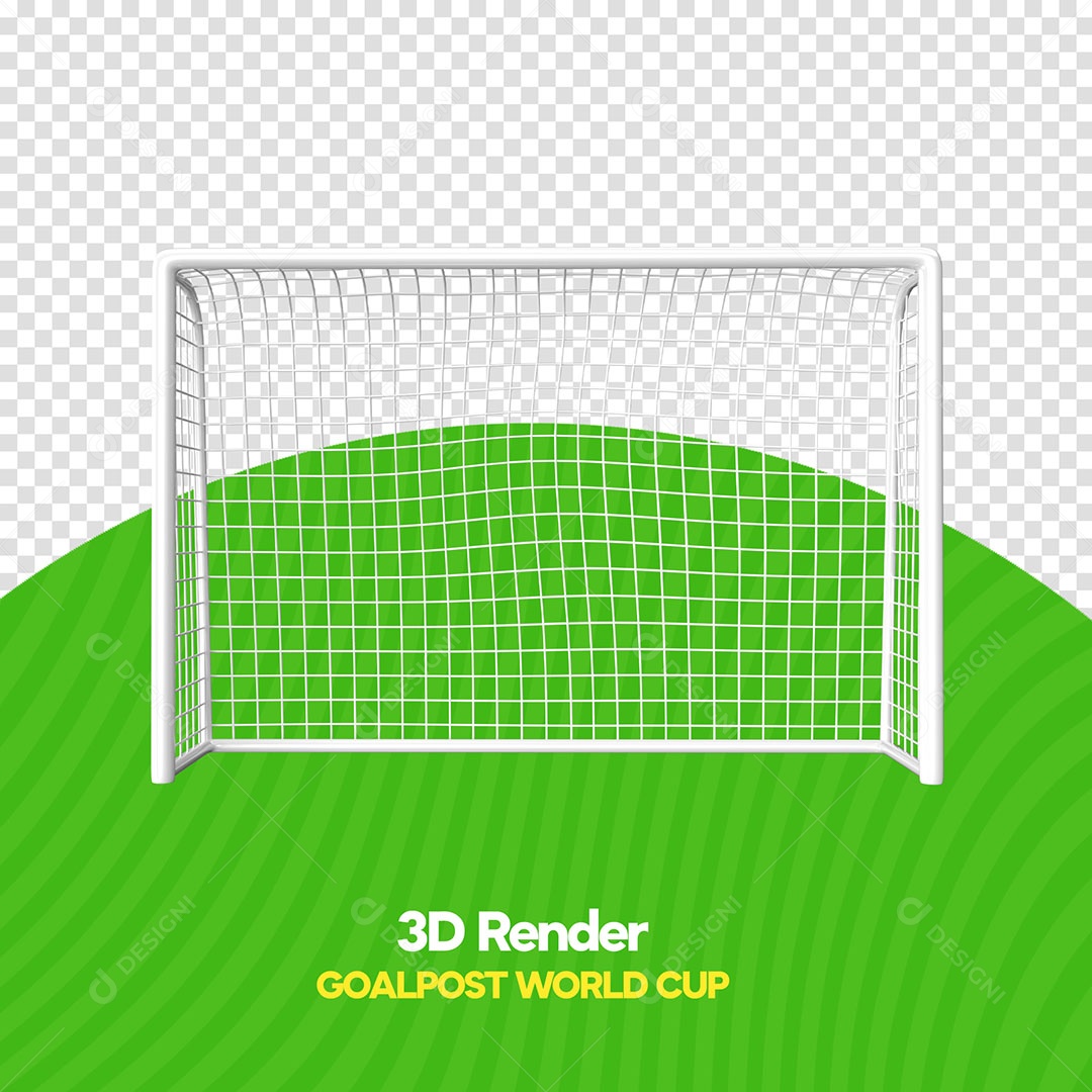 Trave De Futebol Elemento 3D PSD