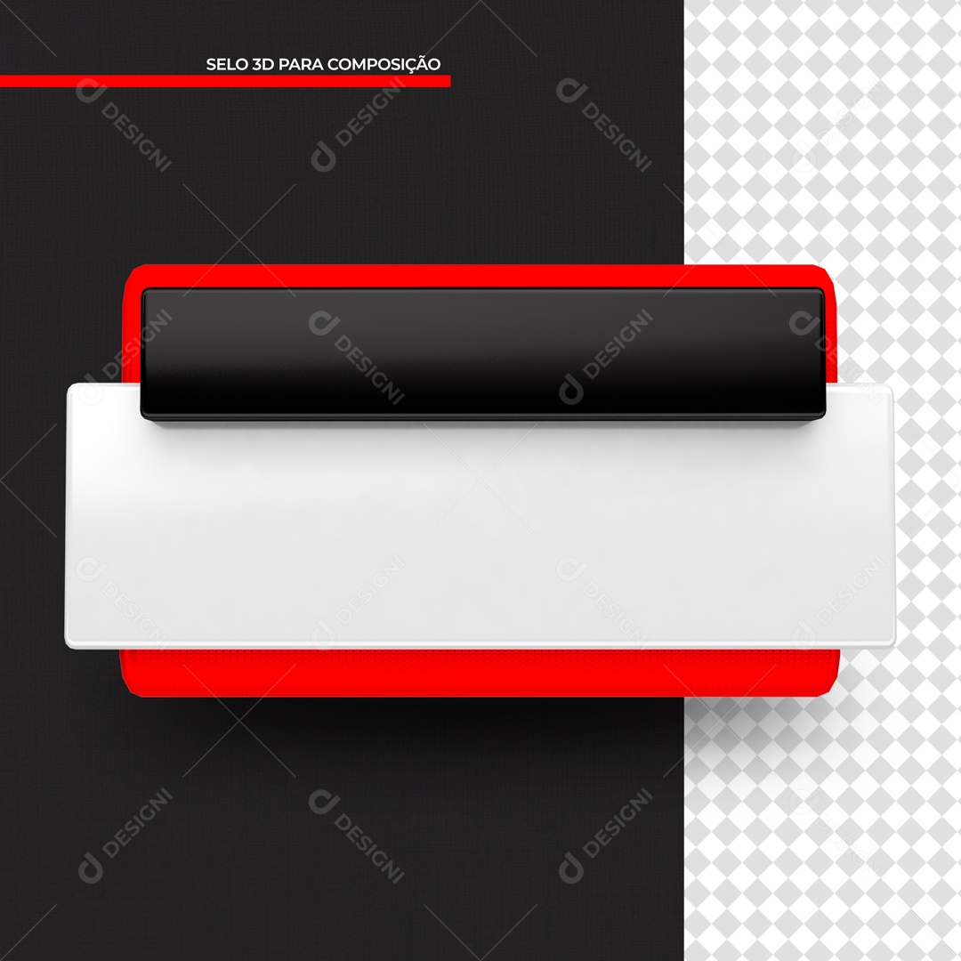 Elemento 3D Para Composição De Texto Formas PSD