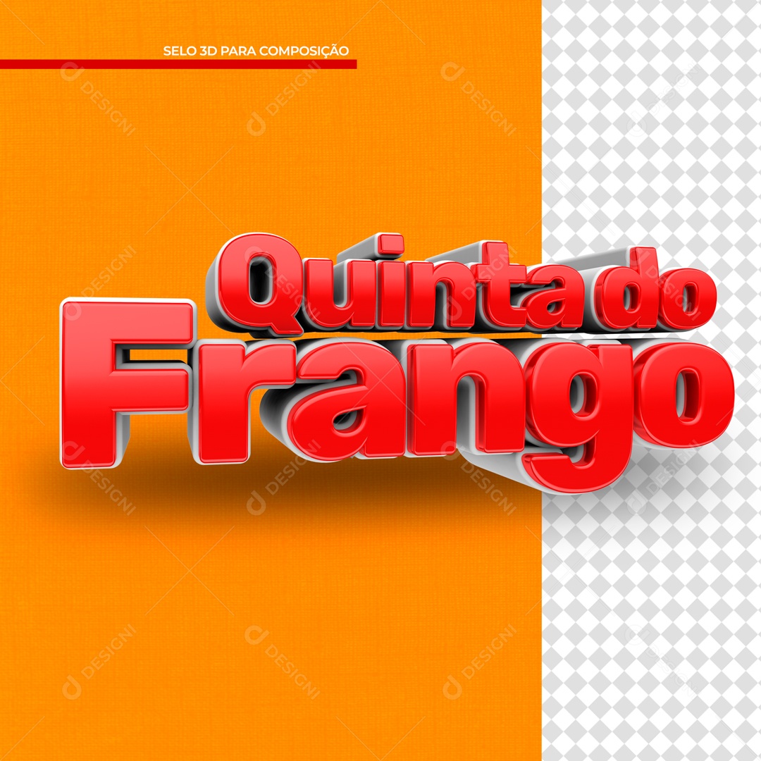 Texto 3D Para Composição Quinta Do Frango PSD