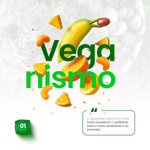 Dia Mundial do Veganismo 01 de Novembro Vegano Social Media PSD Editável