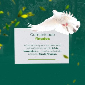 Comunicado Dia de Finados 02 de Novembro Social Media PSD Editável