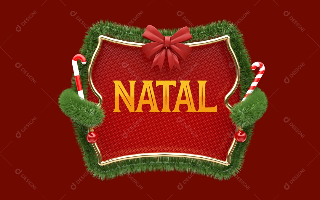 Elemento 3D Placa de Texto Vermelha Elemento 3D PNG