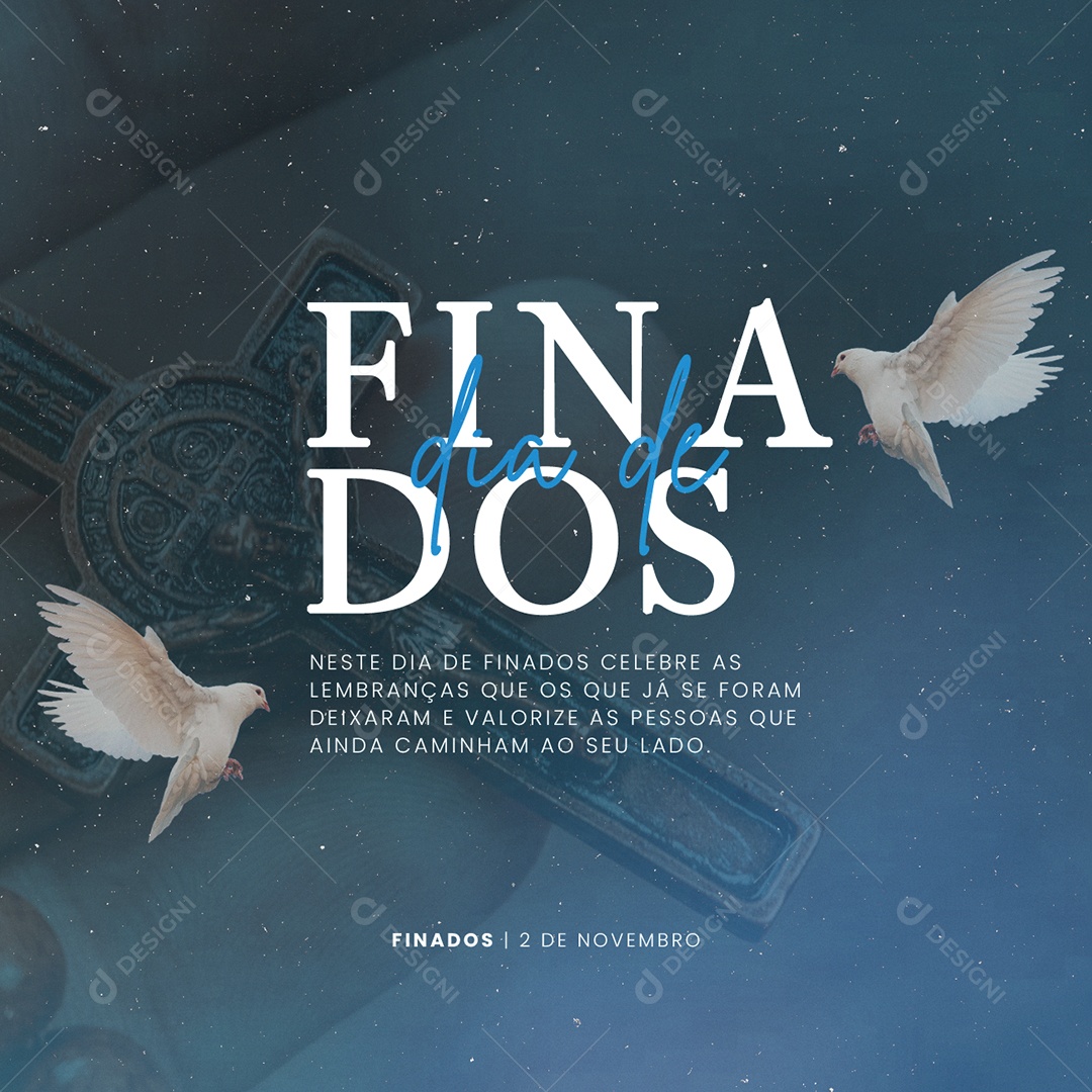 Celebre as Lembranças Dia de Finados Social Media PSD Editável