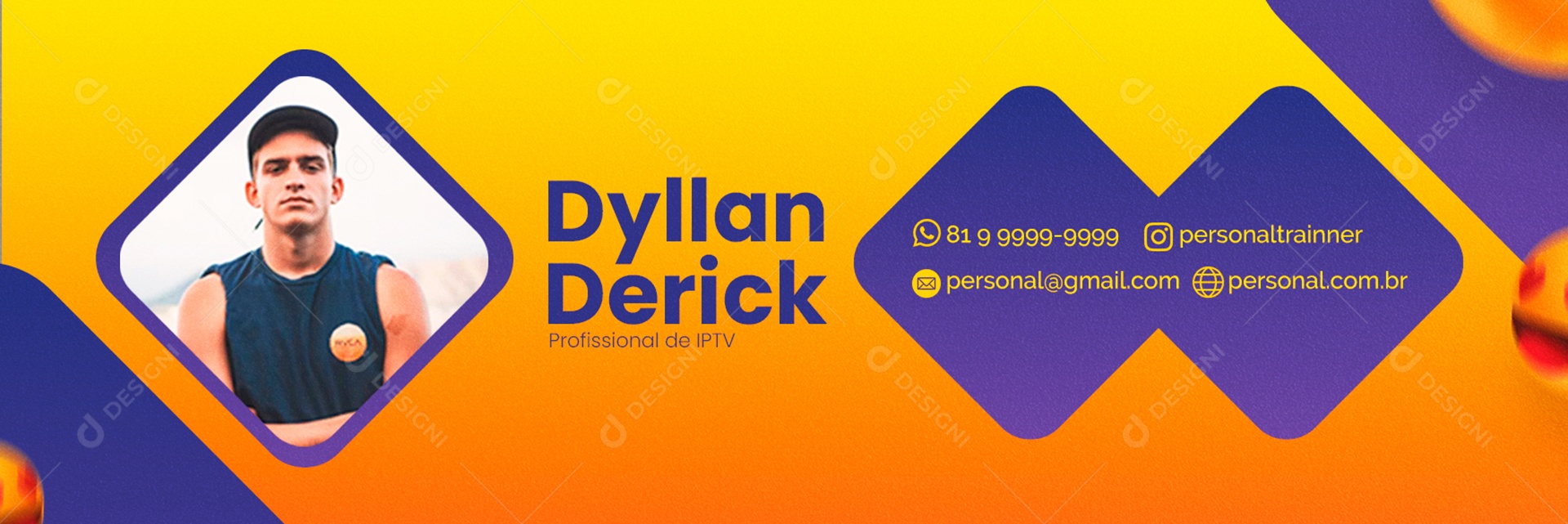 Assinatura de E-mail IPTV PSD Editável