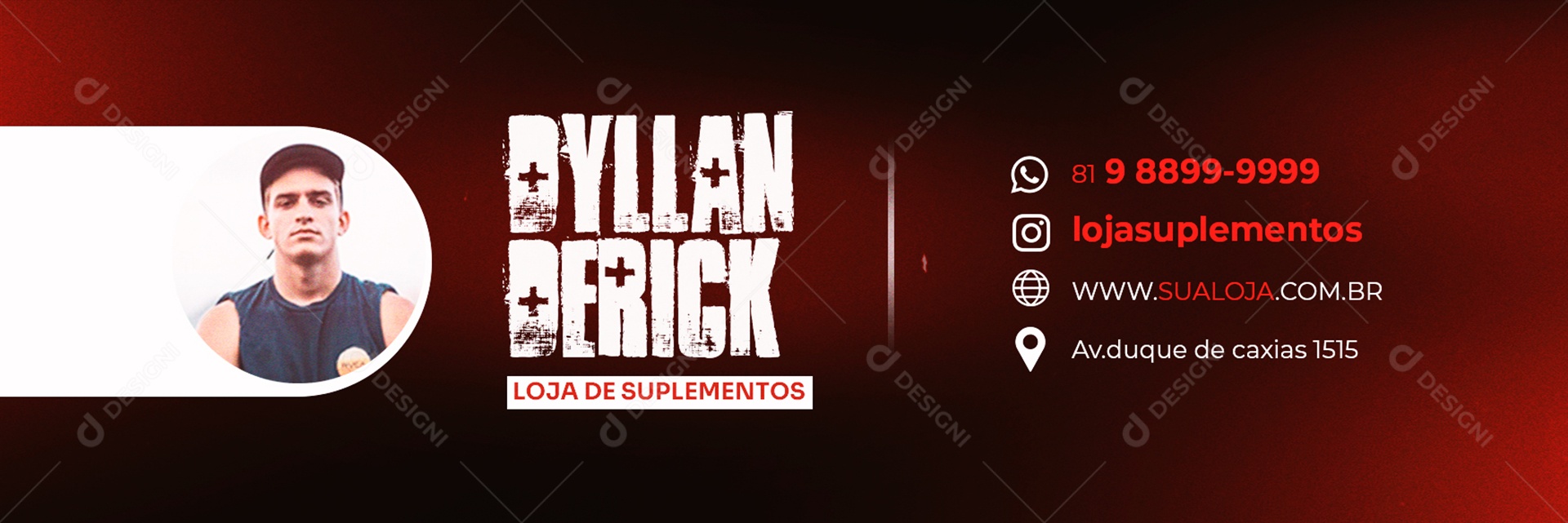 Assinatura de E-mail Suplementos PSD Editável