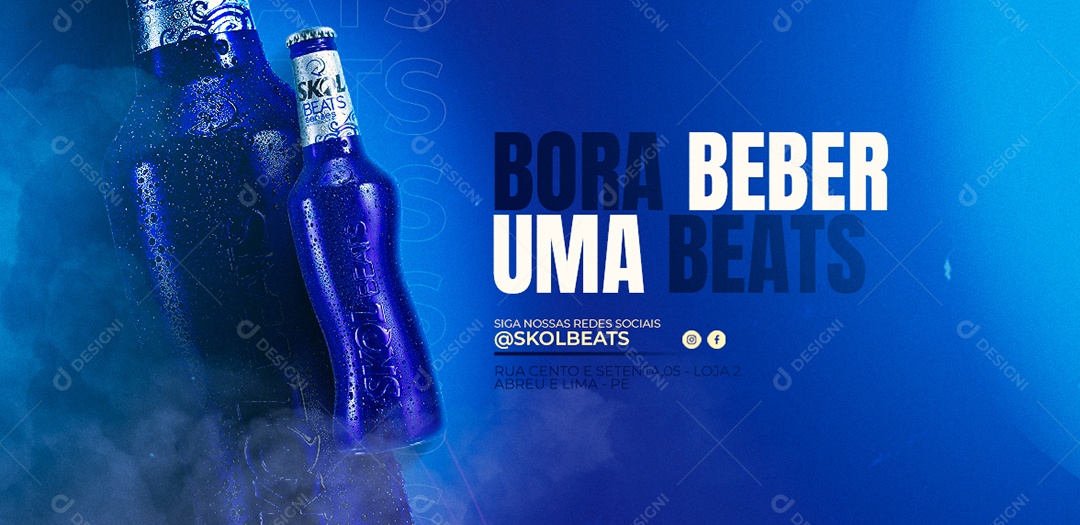 Capa de Facebook Skol Beats PSD Editável