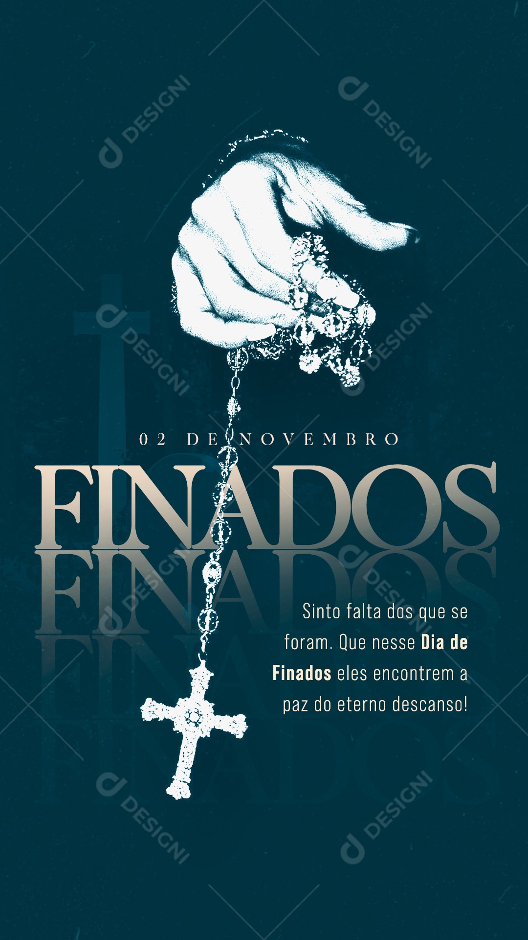 Story Sinto Falta dos Que Se Foram Dia de Finados Social Media PSD Editável