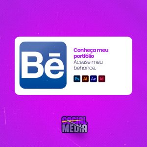Conheça meu Portfólio Design Designer Gráfico Social Media PSD Editável