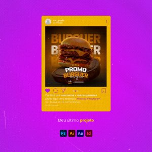 Meu último Projeto Design Designer Gráfico Social Media PSD Editável