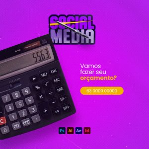 Vamos Fazer seu Orçamento? Design Designer Gráfico Social Media PSD Editável