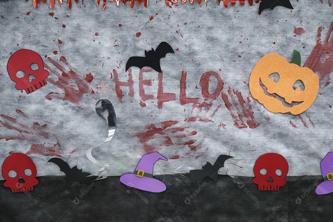 Mural de festas de halloween