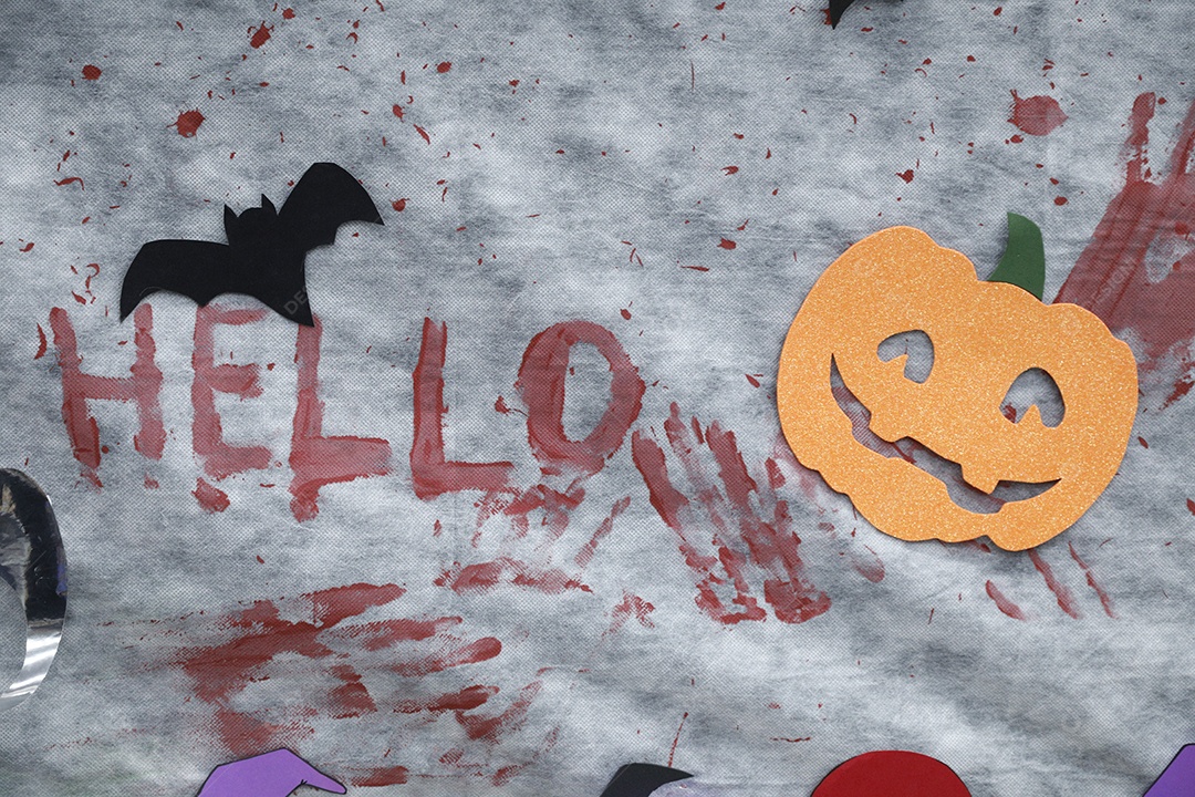 Mural de festas de halloween