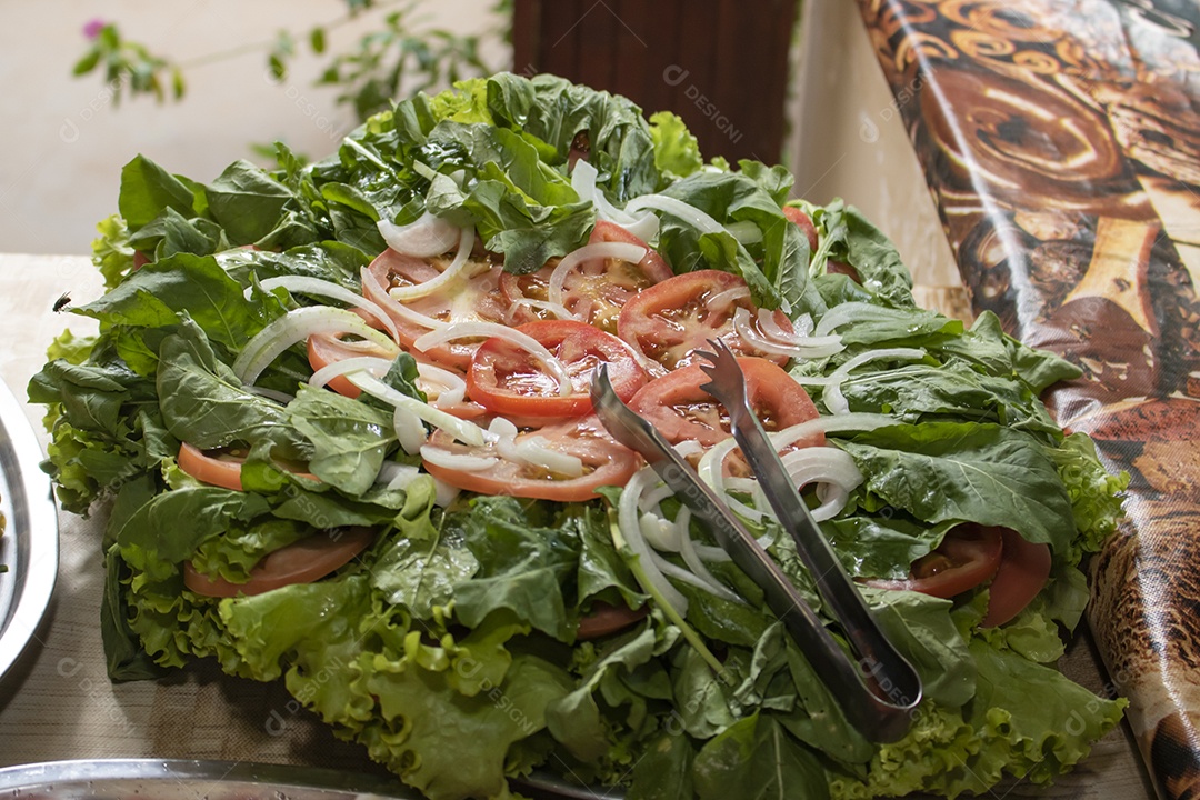 Mesa decorada comida