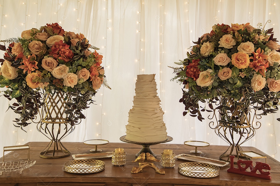 Mesa linda decorada casamento