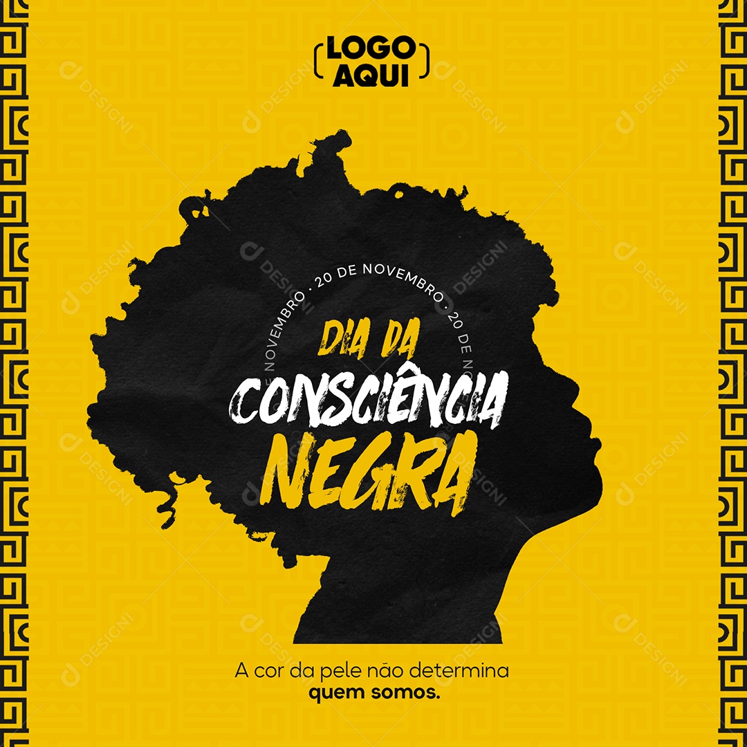 Dia da Consciência Negra Vidas Negras Importam Social Media PSD Editável