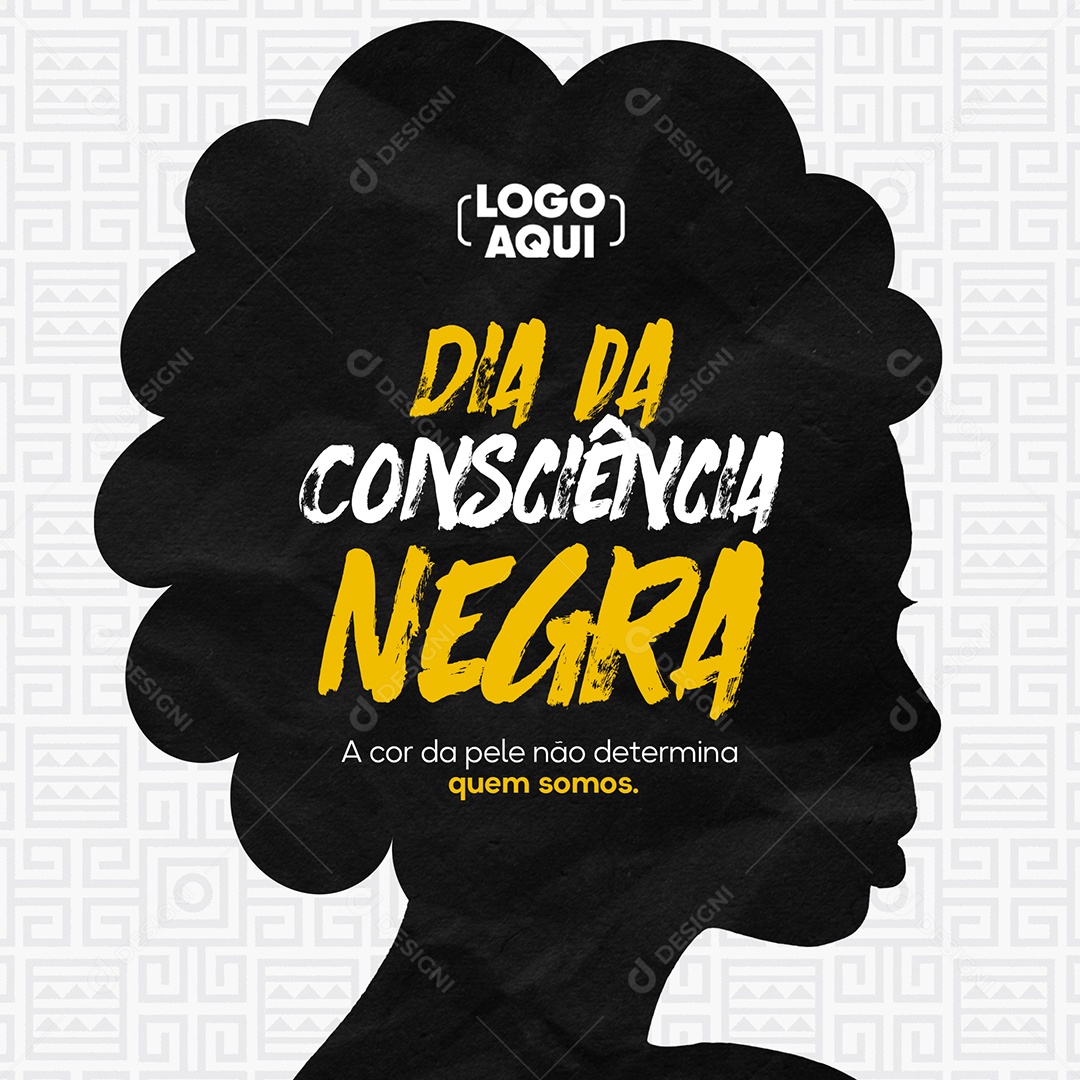 Dia da Consciência Negra Vidas Negras Importam Social Media PSD Editável