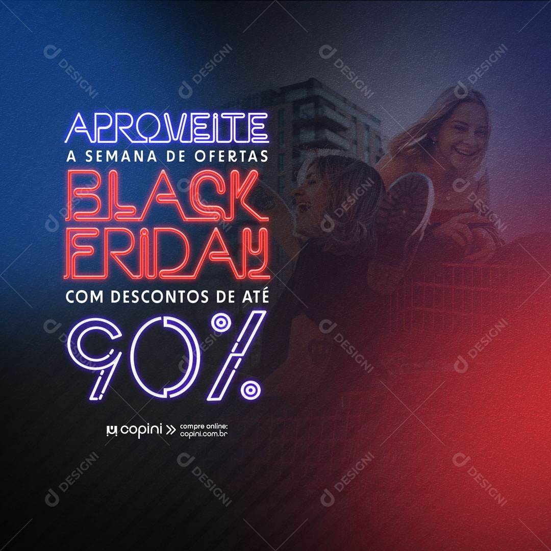 Aproveite a Semana de Ofertas Black Friday Social Media PSD Editável