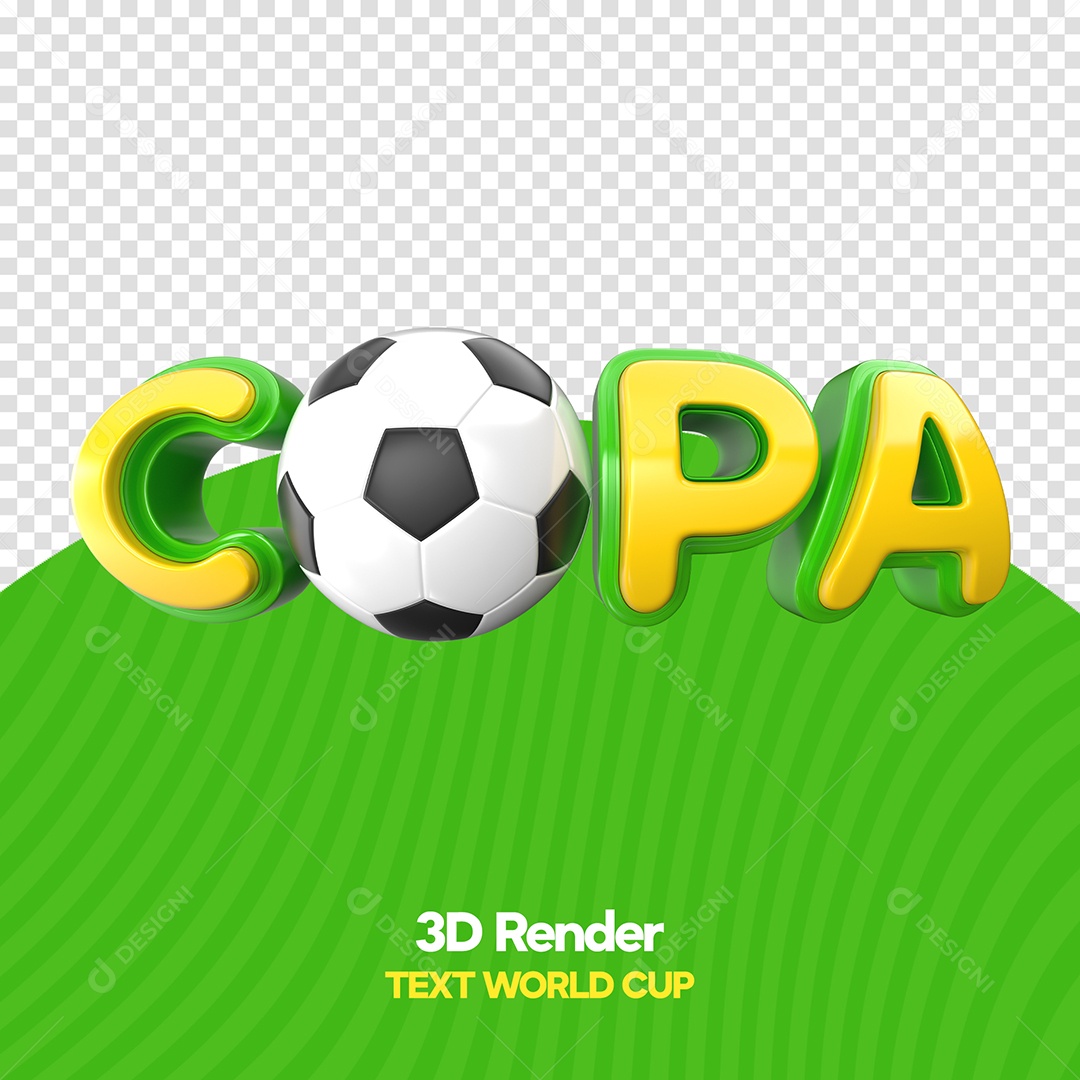Texto 3D Copa PSD