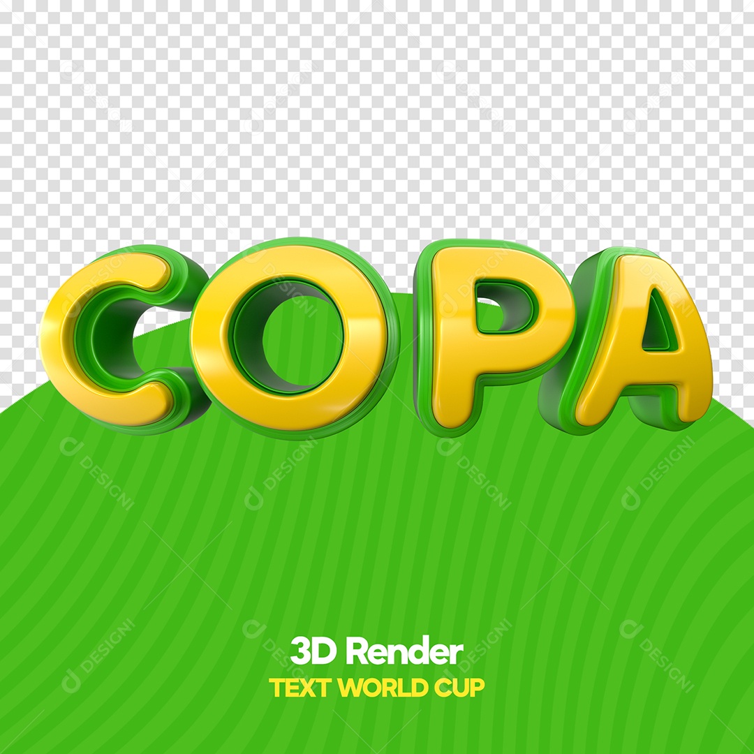 Texto 3D Copa PSD
