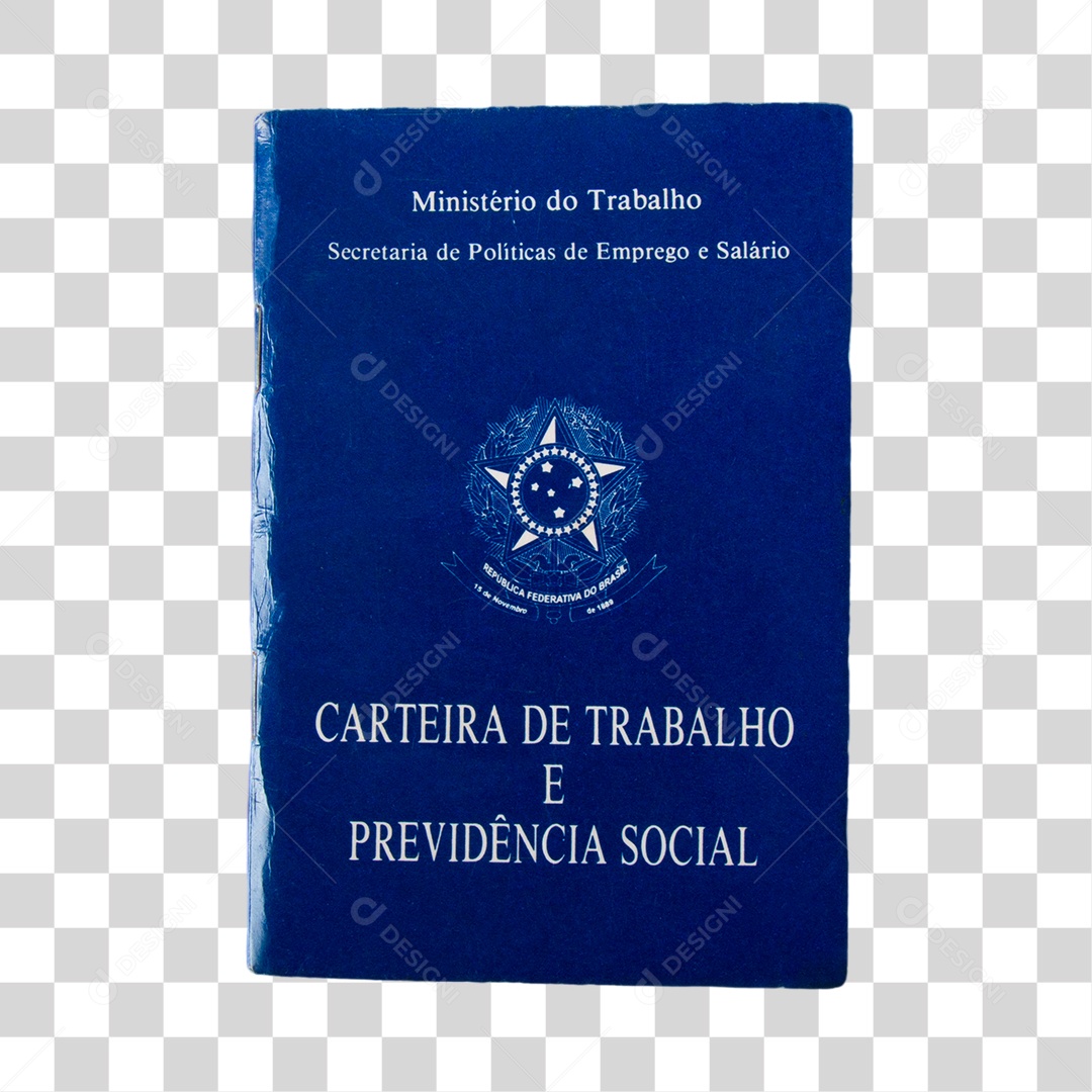 Carteira de Trabalho Previdência Social PNG Transparente Sem Fundo