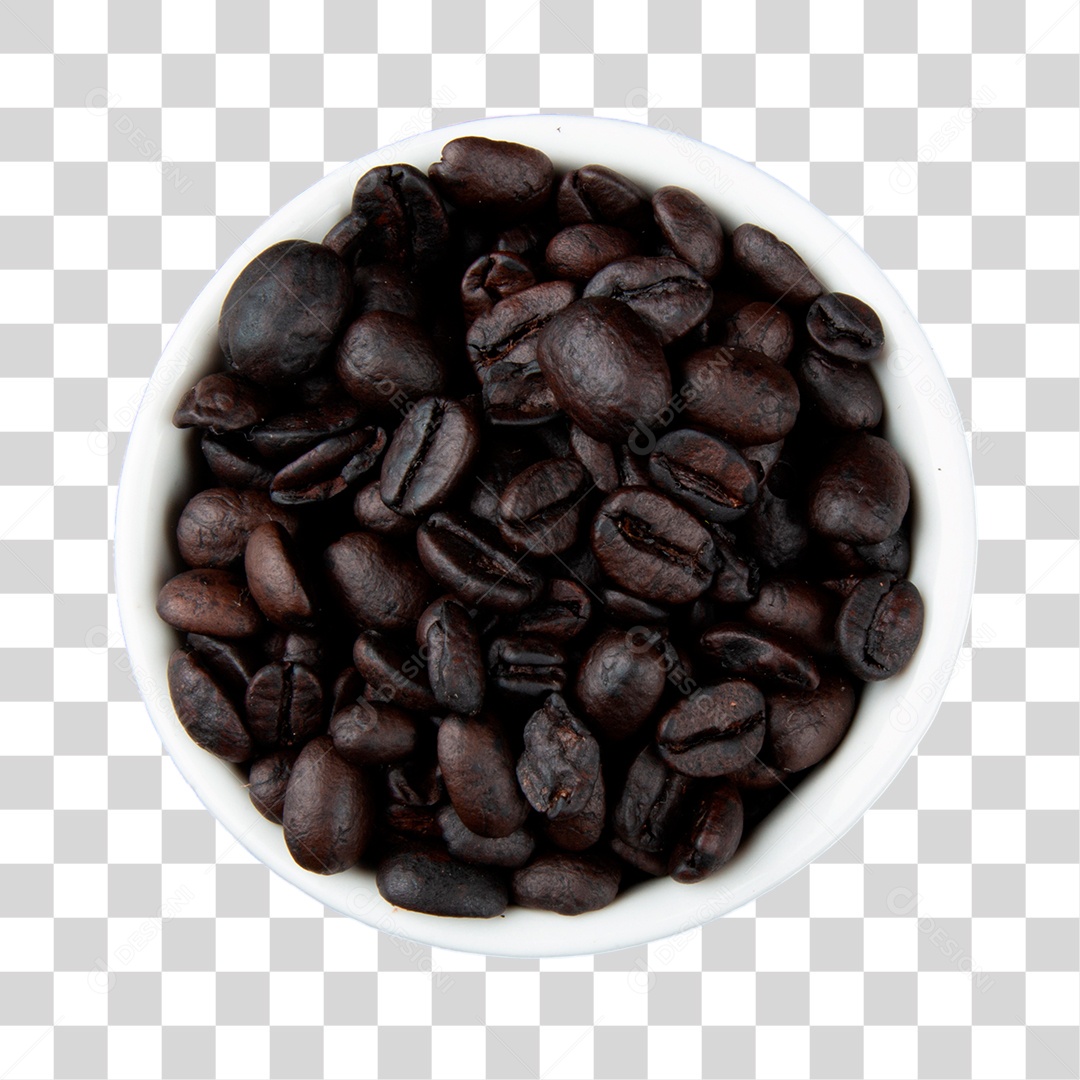 Café em Tigela Branca PNG Transparente Sem Fundo