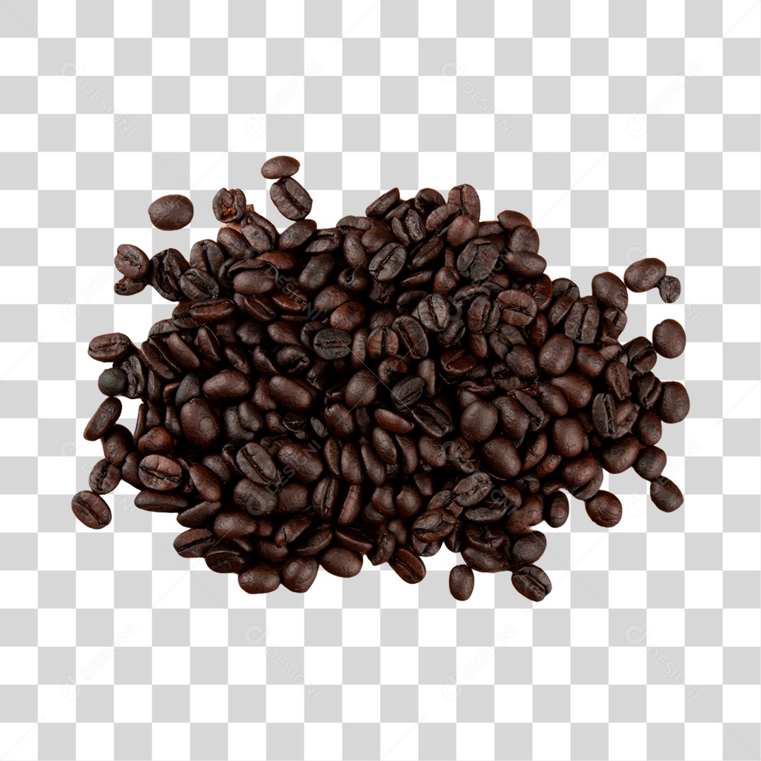 Grãos de Café Torrado PNG Transparente Sem Fundo