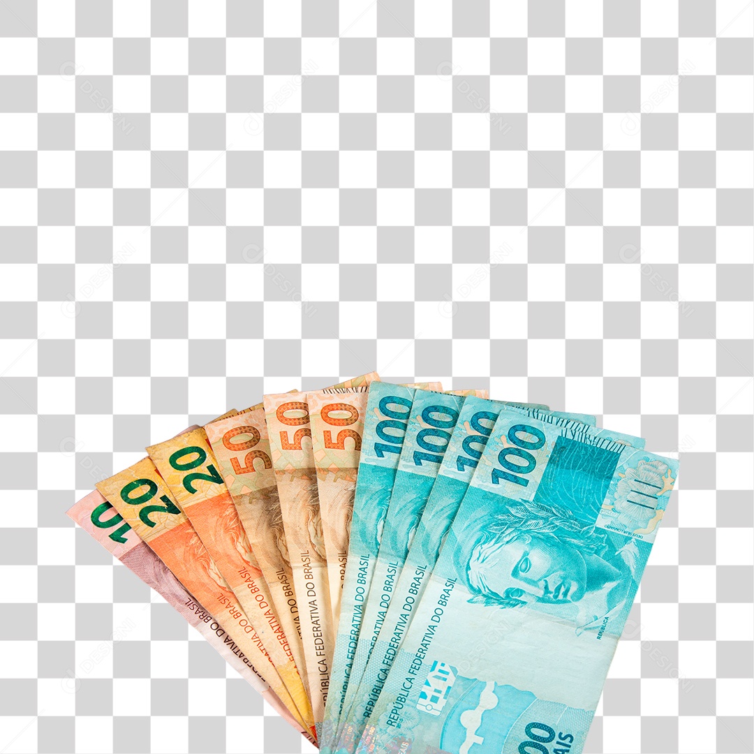 Várias Notas de Dinheiro PNG Transparente Sem Fundo