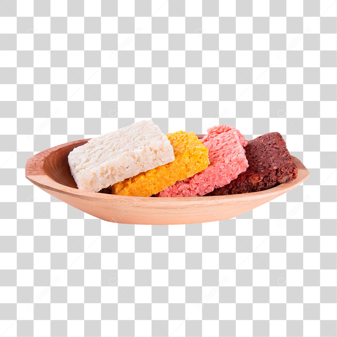 Cocada Colorida PNG Transparente Sem Fundo