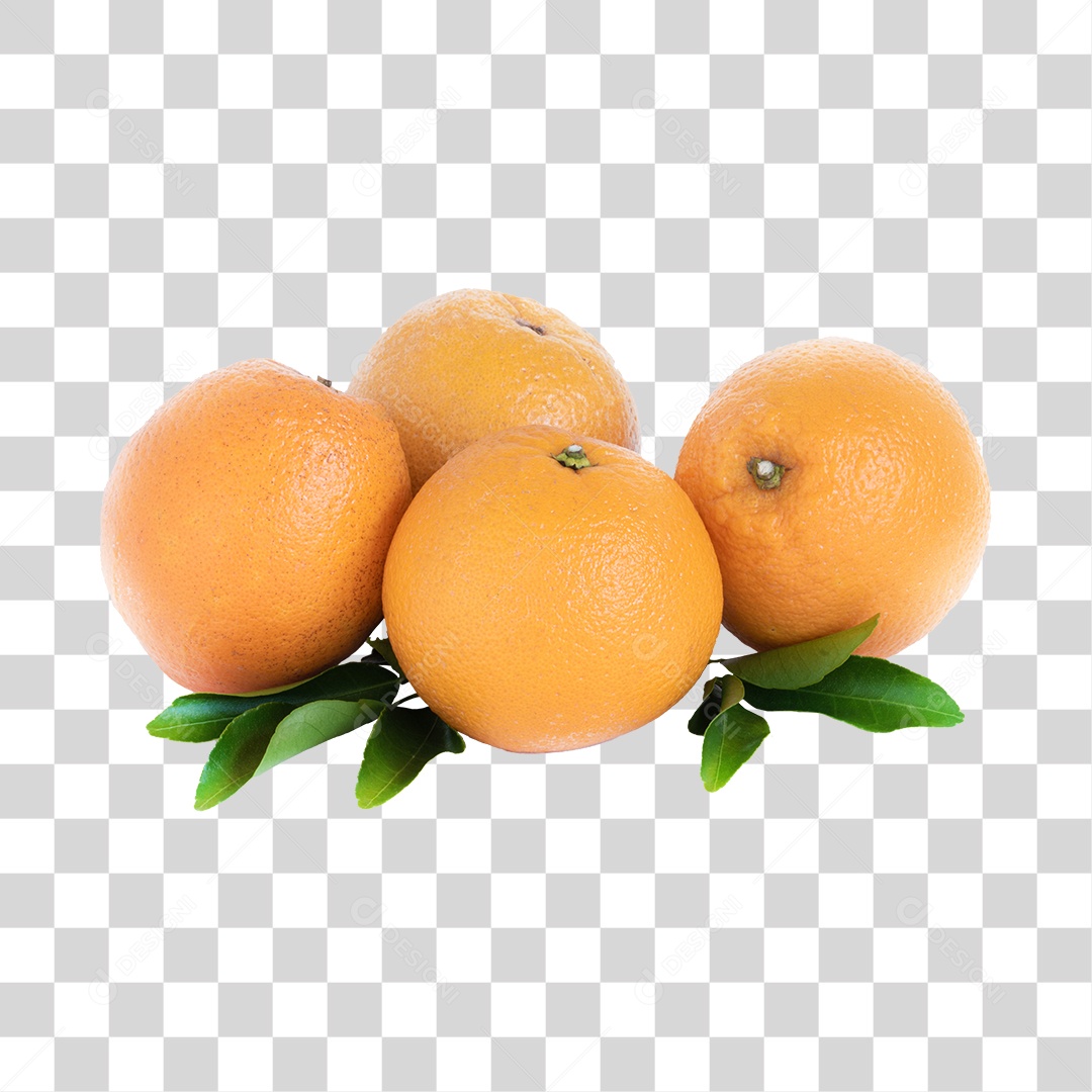 Laranjas com Folha PNG Transparente Sem Fundo