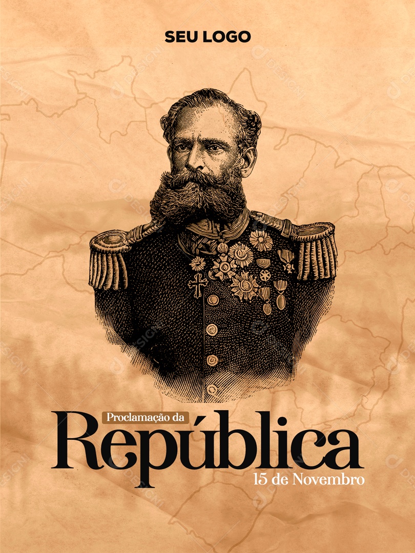 Proclamação Da Republica Brasil 15 De Novembro Social Media PSD Editável