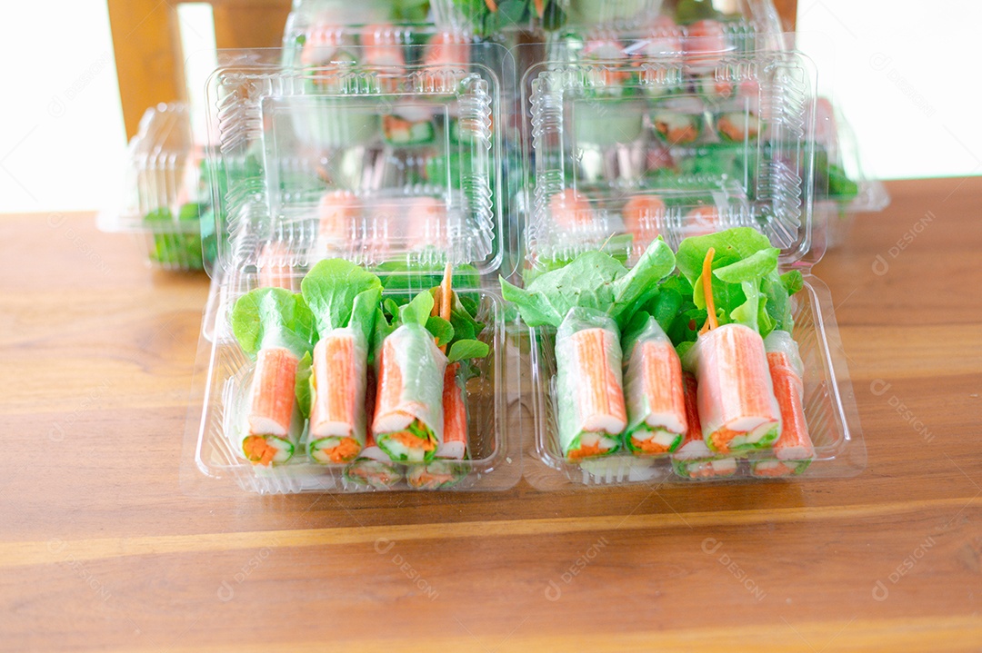 Rolinho vietnamita, comidas especiais veganas