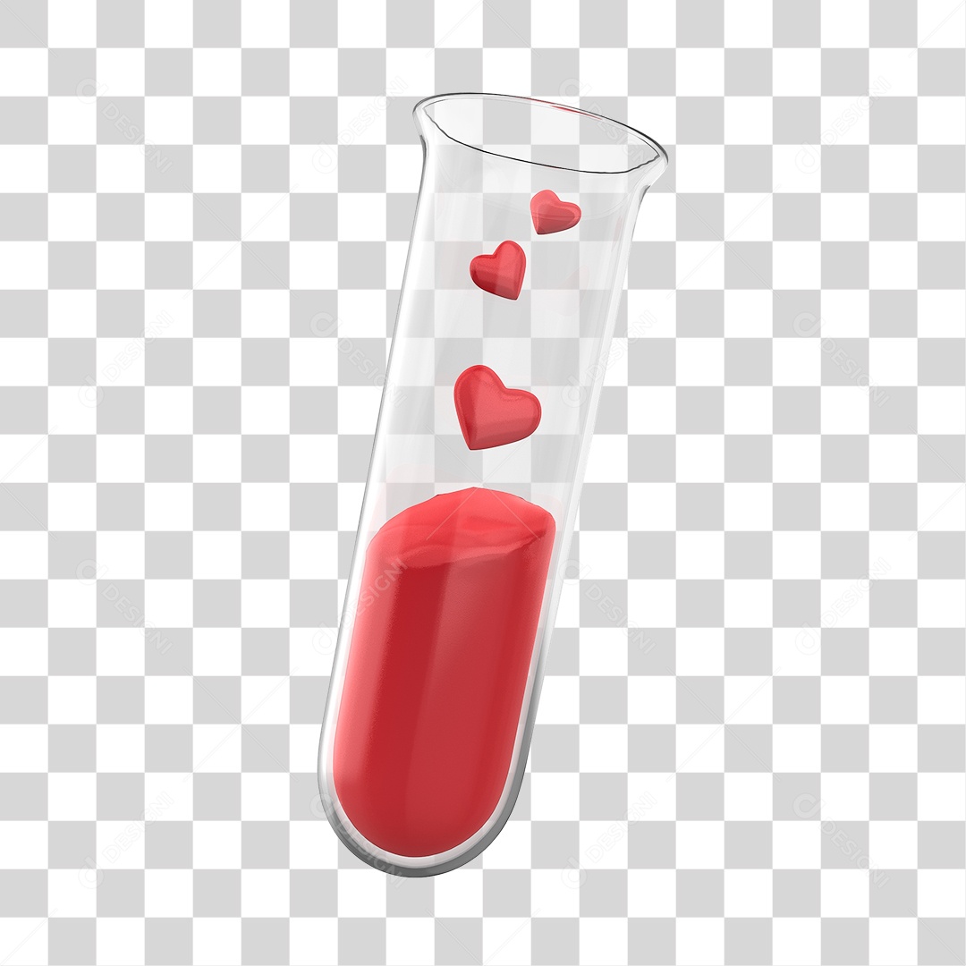 O Tubo Para Coleta de Sangue Elemento 3D PNG