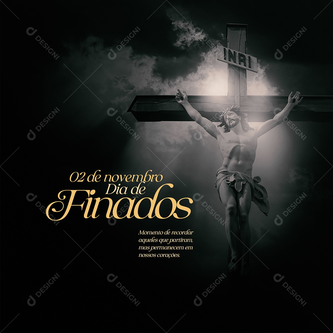 Momento de Recordar Aqueles Que Partiram Dia de Finados Social Media PSD Editável