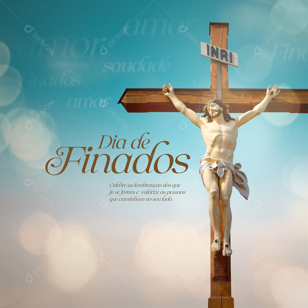 Social Media Celebre as Lembranças Dia de Finados 2 de Novembro PSD Editável