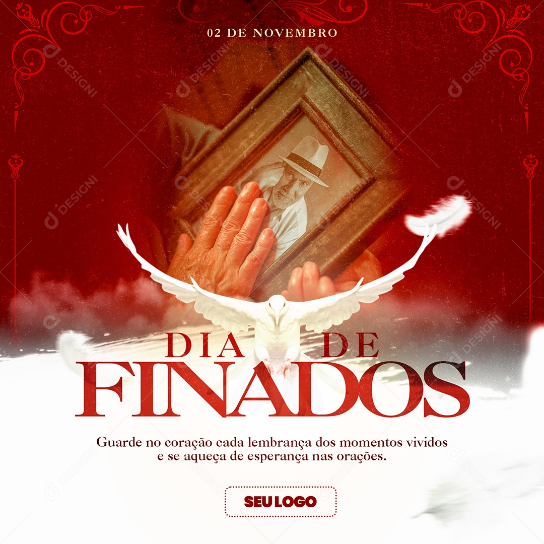 Dia De Finados 2 de Novembro Social Media PSD Editável