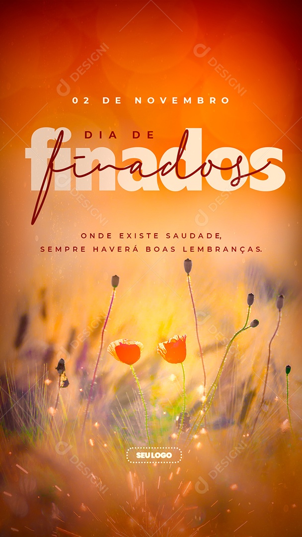 Story Dia De Finados 2 de Novembro Social Media PSD Editável