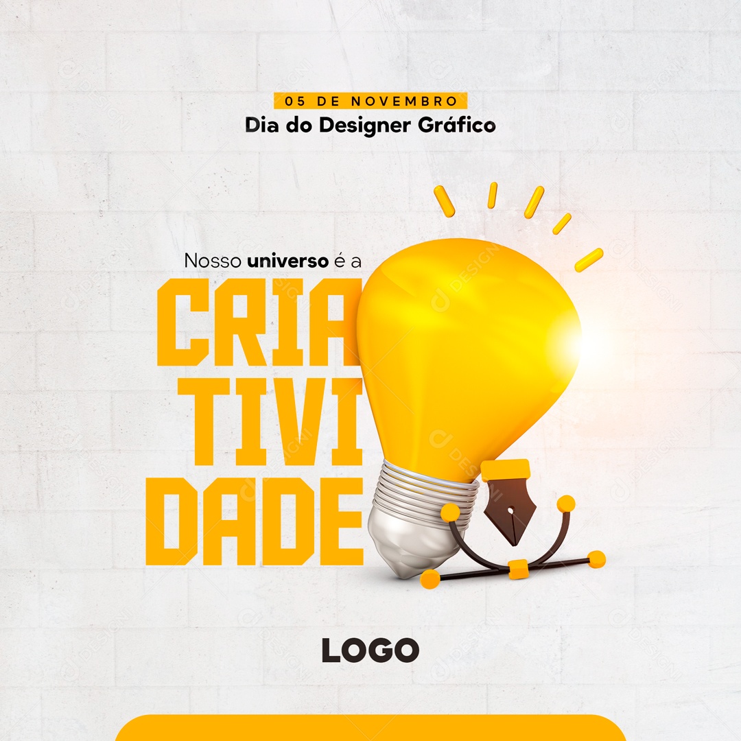 Feliz Dia do Designer Gráfico 05 de Novembro Social Media PSD Editável